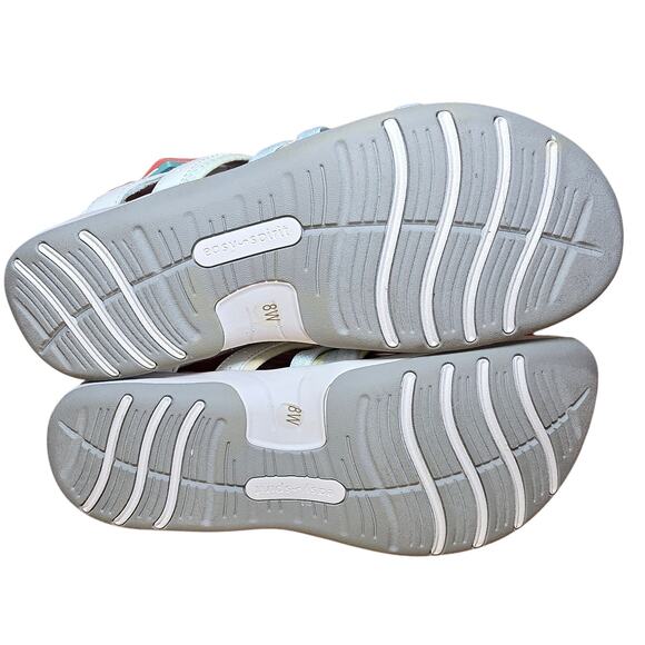 NEW Easy Spirit SE Spark 9 White Blue Comfort Sandals Size 8 W Wide MSRP $69 - Picture 5 of 8